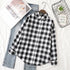 Elegant Women's Plaid Shirt 2025 New Ladies Large Size Casual Loose Lapel Long Sleeve Blouse&Tops Female Lapel Checked Clothing