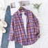 Casual Women's Flannel Plaid Shirt - Autumn Collection
