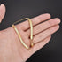 Stainless Steel Snake Chain Bracelet with Gold Charm