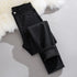 Retro Blue Slim Fit Stretch Tapered Jeans for Women