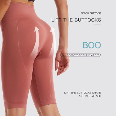 High Waist Tummy Control Seamless Workout Shorts