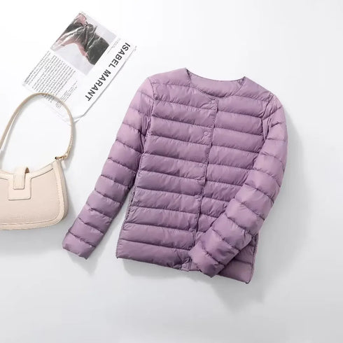 Women's Duck Down Puffer Jacket for Autumn & Winter