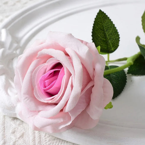 20 Pcs Artificial Velvet Silk Rose Bouquet