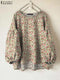 Floral Long Sleeve Blouse for Women