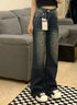 High Waist Straight Fit Denim Jeans for Women