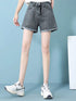 High Waist Denim Mini Shorts for Women