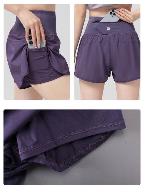 DRUR Women's 2-Piece Yoga Set - Summer Sportswear