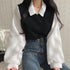 Korean Style Polo Collar Blouse for Women