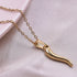 Stainless Steel Hot Pepper Pendant Necklace for Women