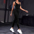 Solid Sleeveless Backless Bodycon Jumpsuit for Women
