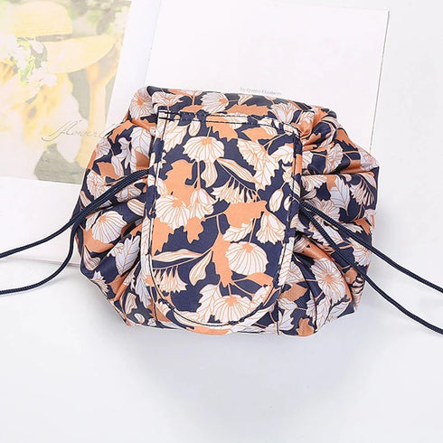 Women’s Drawstring Cosmetic Bag - Travel Makeup Organizer
