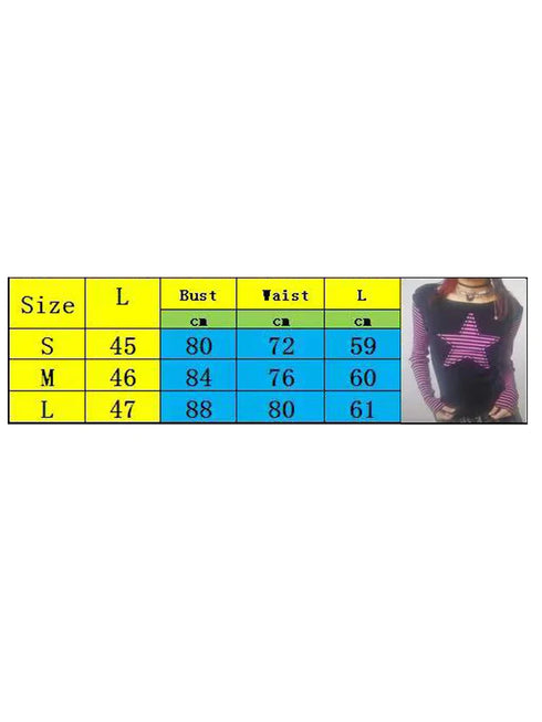 Women's Star Print Long Sleeve Casual T-Shirt