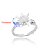 Four Clover Rotating Anxiety Ring - Adjustable Gold