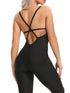 Women Jumpsuit Fitness Crisscross Backless Bodysuits Gym Active Sport One Piece Summer Casual Wear Sexy