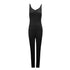 Black Backless Bodycon Jumpsuit for Women