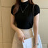 Knitted Turtleneck Pullover Sweater for Women