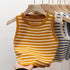 Striped Sleeveless Knitted Tank Top for Women