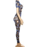 Colorful Print Backless Jumpsuit for Women