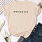 Quirky Letter Print T-Shirt for Women - Casual Summer Tee