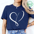 Women’s Heart Design Casual T-Shirt