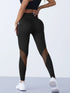 Women's High Waist Mesh Splicing Leggings