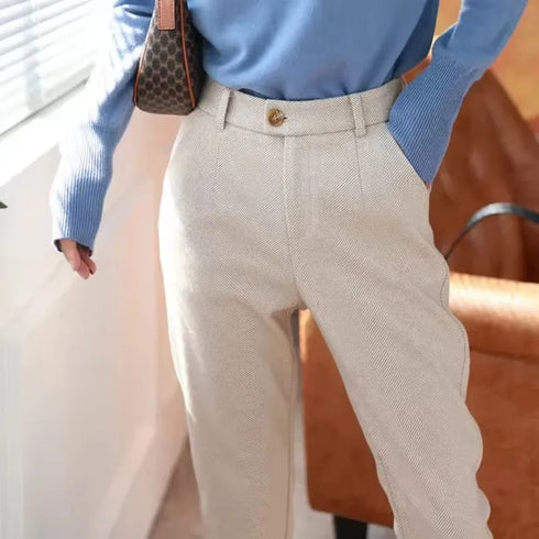 High Waisted Plus Size Pencil Pants for Women