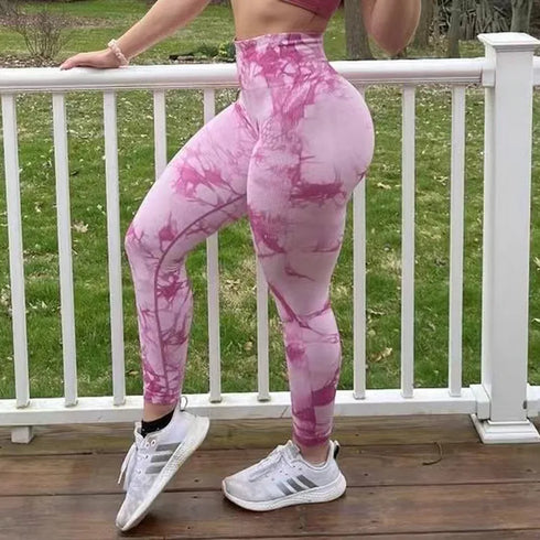 Women’s Tie Dye Seamless High Waist Leggings