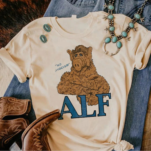 Alf Top Women's Y2K Graphic T-Shirt