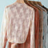 Floral Lace Turtleneck Blouse for Women