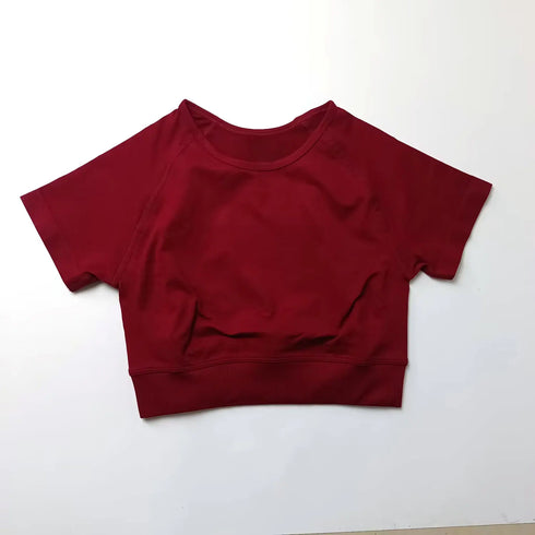 NCLAGEN Impact Tee Short Sleeve Shirt for Women Yoga Gym