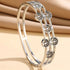 Women's Luxury Designer Bangle Stainless Steel Tree of Life Cuff Bracelet for Women