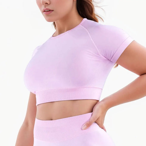 NCLAGEN Impact Tee Short Sleeve Shirt for Women Yoga Gym