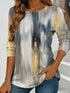 Women's Floral Watercolour Print Long Sleeve Top