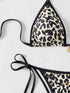 Floral Print Triangle Bikini Set with Brazilian Bottoms