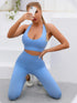 Women's Seamless Yoga Set with High Waist Leggings