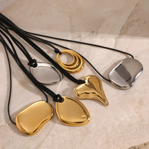 Youthway Minimalism Glossy Shine Stainless Steel Necklace