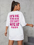 Women’s Casual Breathable T-Shirt with Inspirational Quote