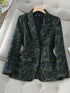 Casual Ladies Blazer in Coffee Green