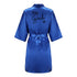 Team Bride Satin Robe with Black Letters