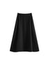 Wool High Waisted A-line Skirt for Women