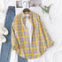 Casual Women's Flannel Plaid Shirt - Autumn Collection