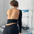 Backless White Crop Top for Women