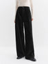 FSLE High-Waisted Straight-Leg Knit Trousers