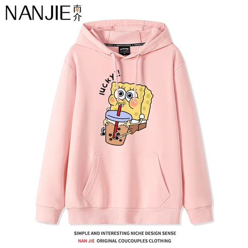 Anime Cartoon Print Hoodies for Women