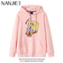 Anime Cartoon Print Hoodies for Women