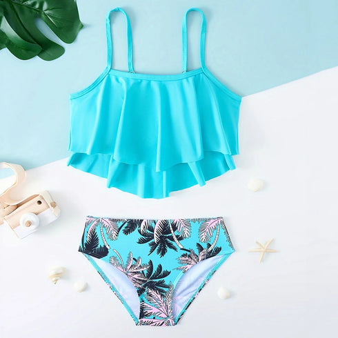 Girls Ruffle Two-Piece Bikini Set