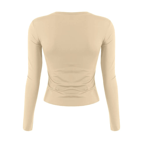 Slim Fit Long Sleeve T-Shirt for Women