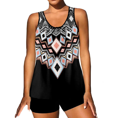 Floral Print Two-Piece Bikini Set for Women