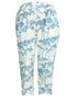 Plus Size Floral Print Ankle-Length Pants