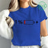 1% Battery Print Graphic Casual T-Shirt for Women